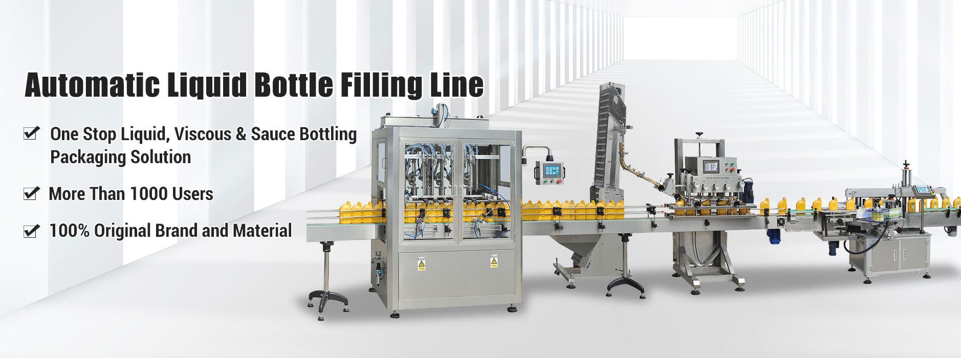 Línea de llenado de botellas